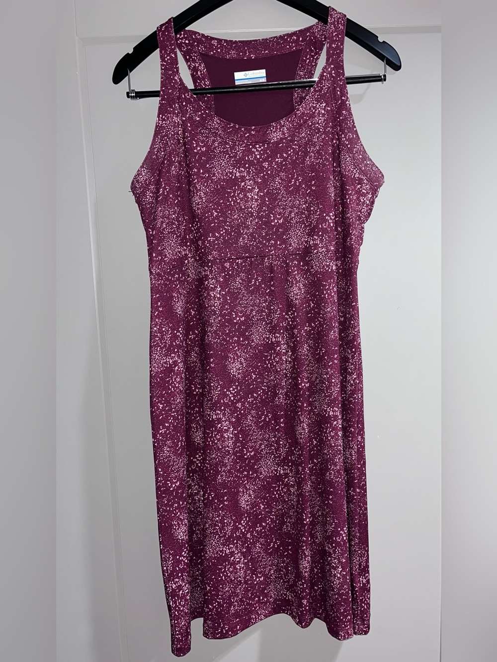 Columbia Women's Maroon Omni Freeze Athletic Racer Back Dress Size Medium